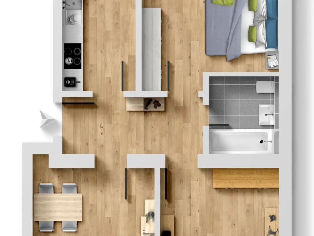 Erstbezug nach Kernsanierung: Traumhafte 3-Zimmer-Altbauwohnung mit Parkett & Luxusbad in Gohlis!