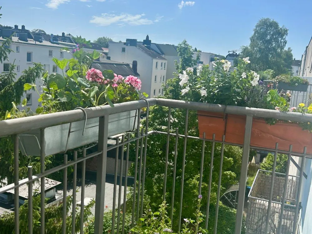 Über den Dächern von Eimsbüttel: möbl 2-Zi-Wohnung, Südbalkon