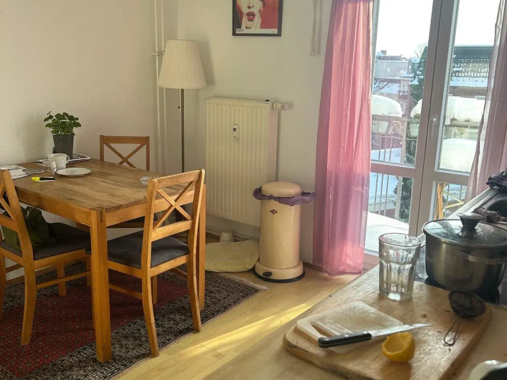 Über den Dächern von Eimsbüttel: möbl 2-Zi-Wohnung, Südbalkon