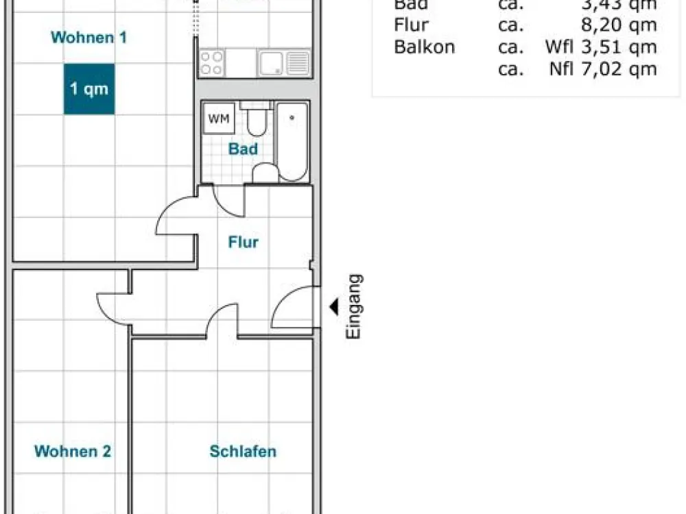 Herzlich willkommen: wir sanieren für Sie eine 3-Zimmerwohnung im Erdgeschoß mit Balkon!