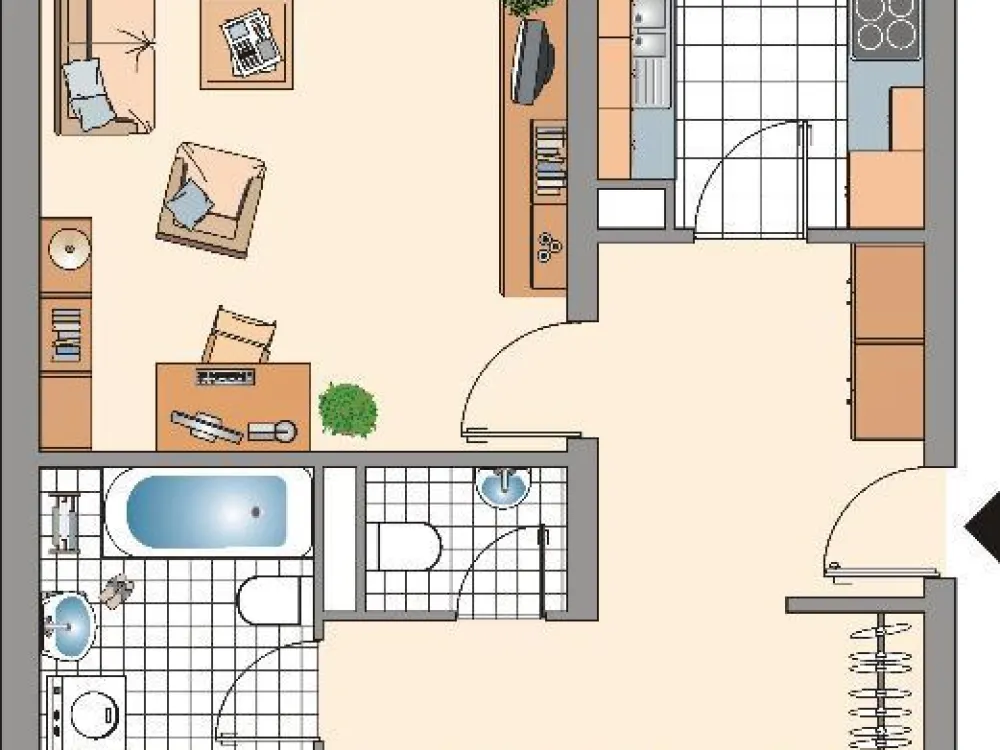 3-Zimmer-Wohnung in Heiligenhaus Heide - Hetterscheid