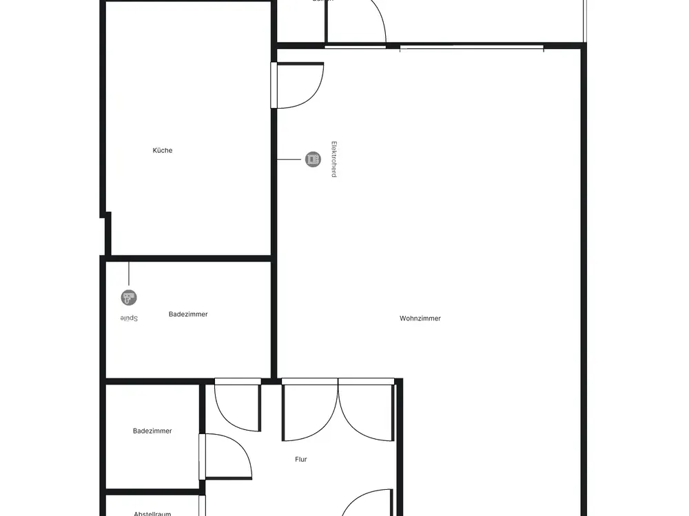 !!! WBS mit Besonderem Wohnbedarf !!! Charmante 1-Zimmer-Wohnung mit großem Balkon, Fischgrätparkett