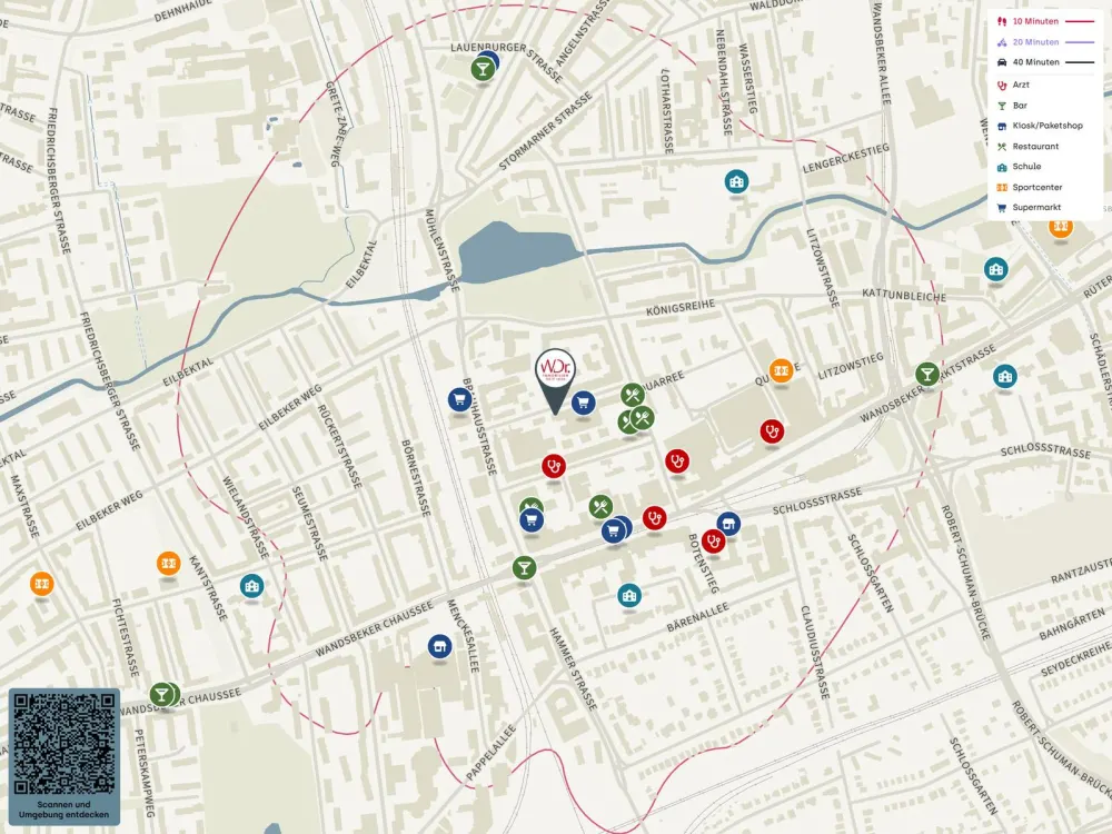 Ideale Singlewohnung zur Miete in Hamburg-Wandsbek - Wentzel Dr.