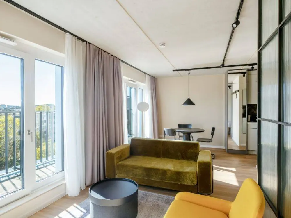 Havens Living: Modernes Apartment mit Gym, Coworking & Rooftop am Schloss Charlottenburg