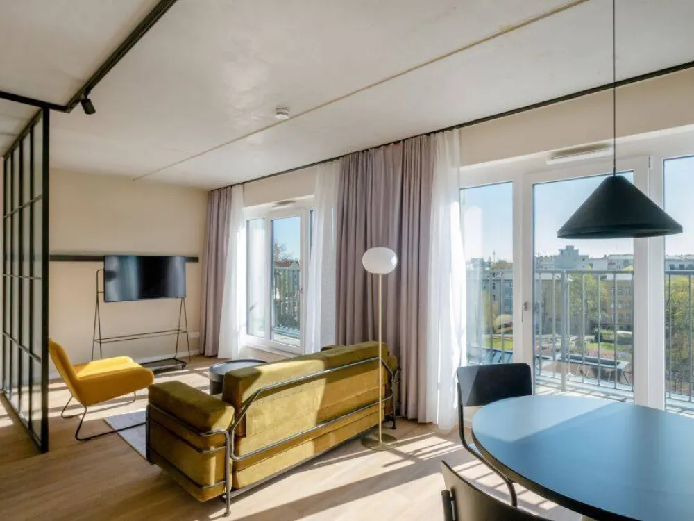 Havens Living: Modernes Apartment mit Gym, Coworking & Rooftop am Schloss Charlottenburg