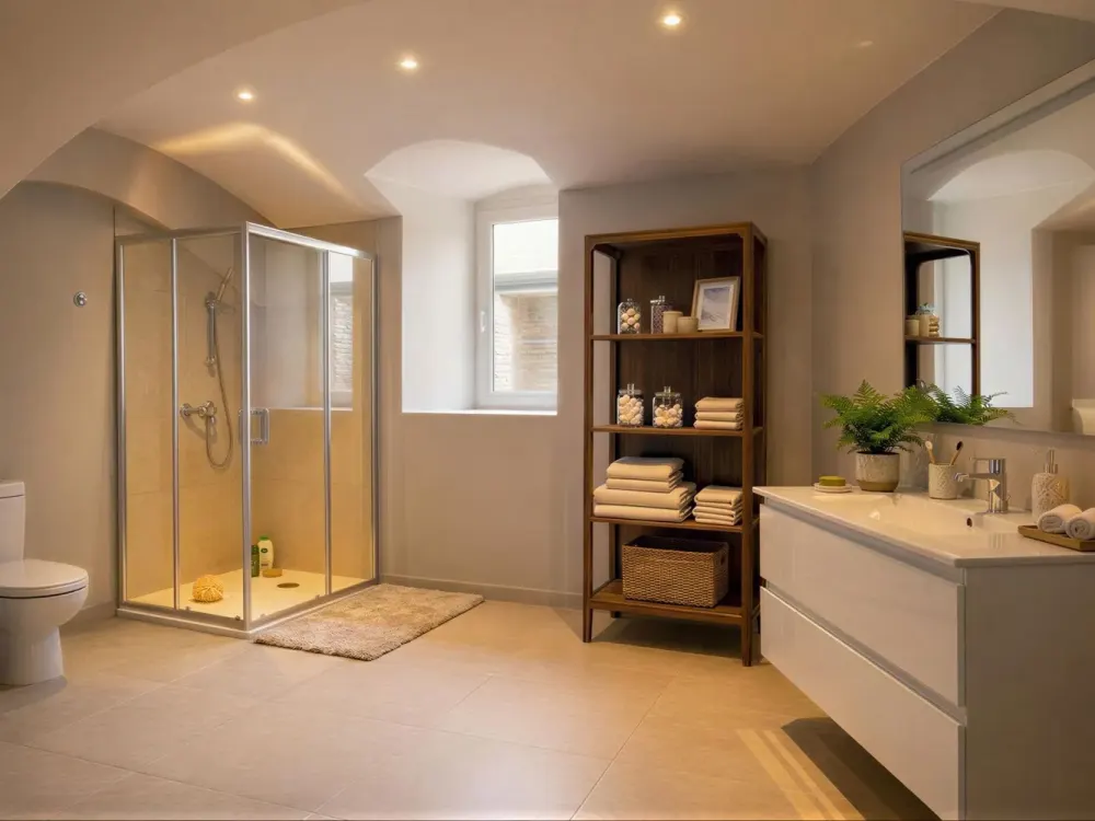 Exclusive First Occupancy in Omsewitz: Furnished 2-Room Design Apartment with Terrace & Vault Charm
