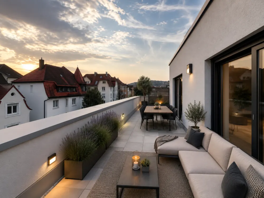 Neubauwohnung in beliebter Wohngegend mit Blick auf die Burg! 2-Zimmer-Wohnung mit EBK!