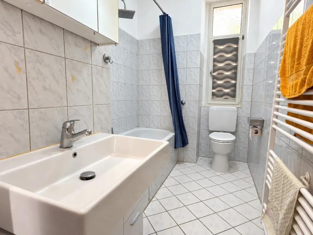 Südstadt: Renovierte 3-Zimmer-Wohnung mit Einbauküche, Balkon und Gartennutzung: WG-geeignet