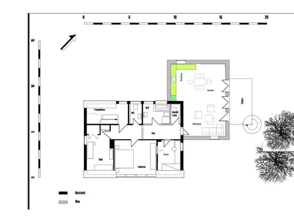 3-4 -Zimmer-Wohnung mit Balkon in Lünen /u. kl. Garten
