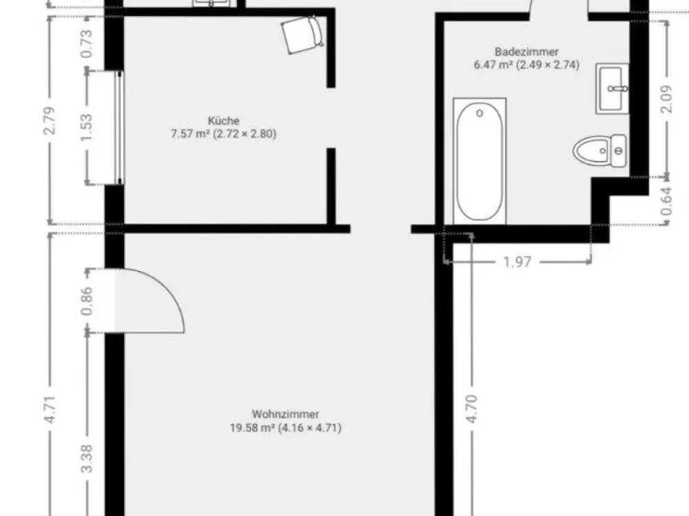 Apartment 3-Room Ground Floor from 01.09.26