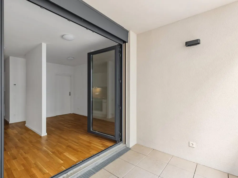 In der Endetage: Hochwertige 1-Zimmer-Neubauwohnung Einbauküche in Frankfurt-Ostend!