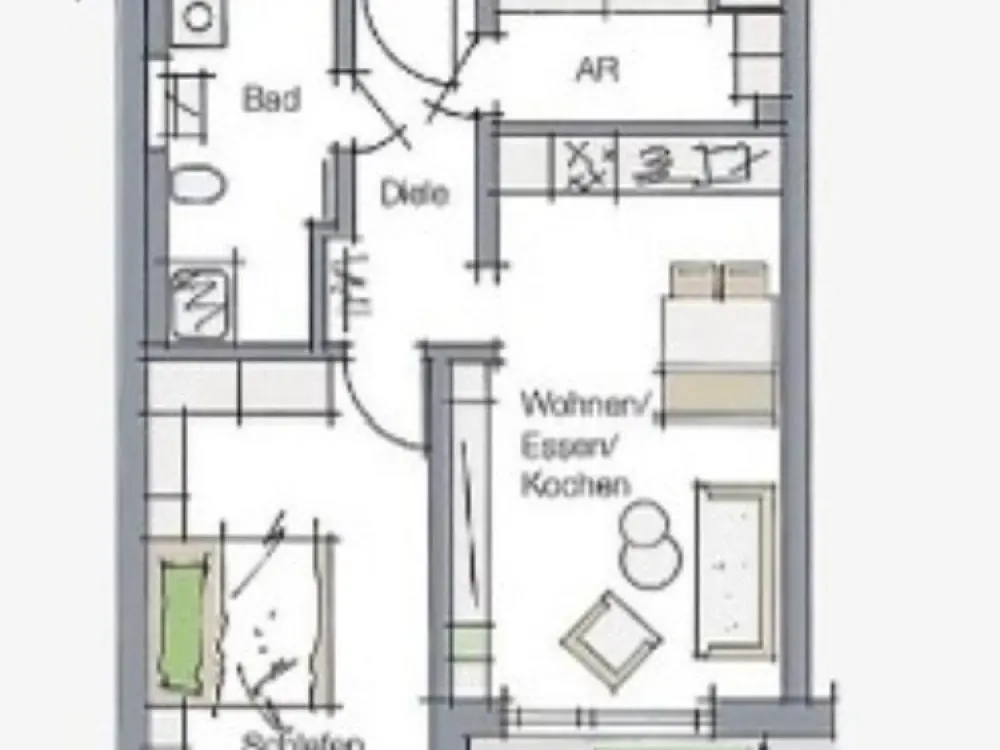 Erstbezug Neubauwohnung 2 Zimmer Kornburg