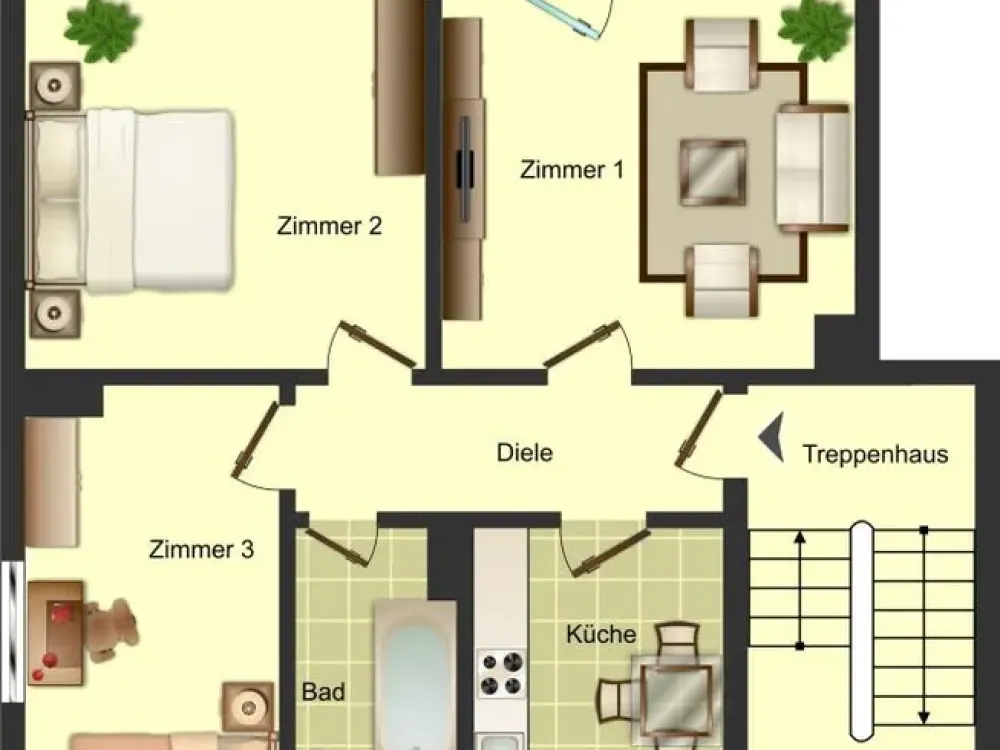 Demnächst frei! 3-Zimmer-Wohnung in Bergkamen City