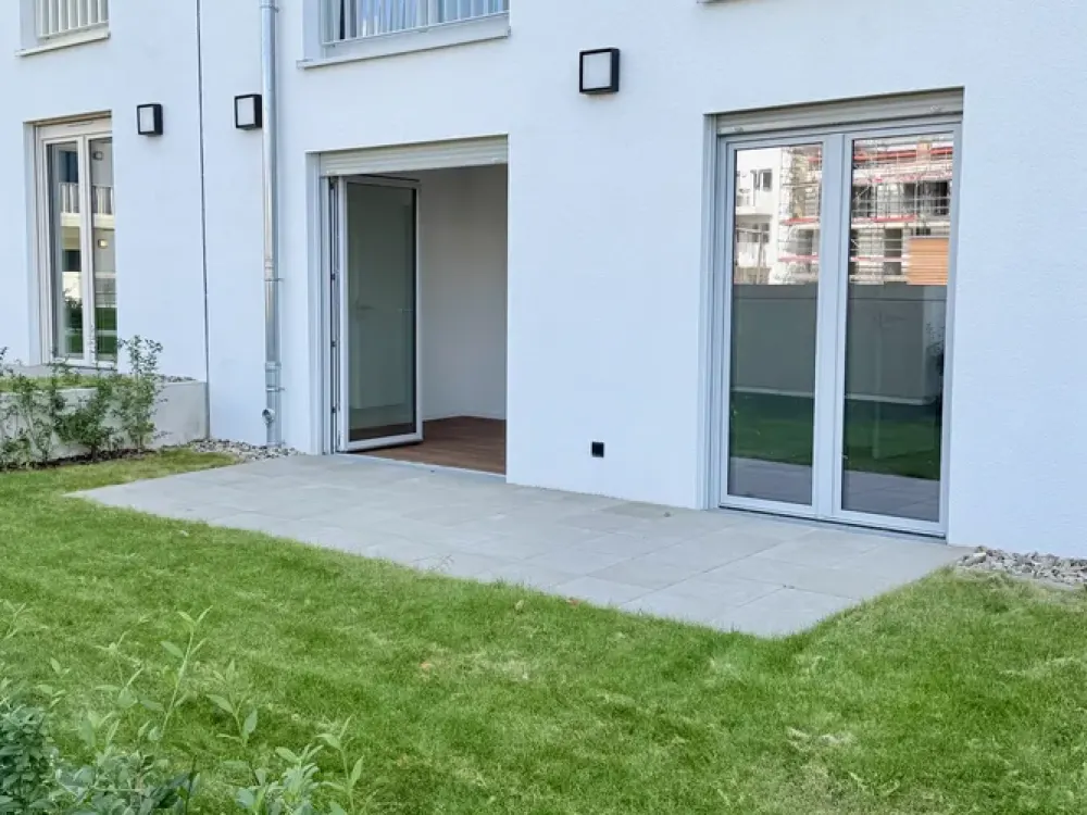 Neubau Hannover KRONSRODE: EBK m. Kochinsel, Loggia, Terrasse + Garten, Fußbodenhzng, Gäste-WC, TG
