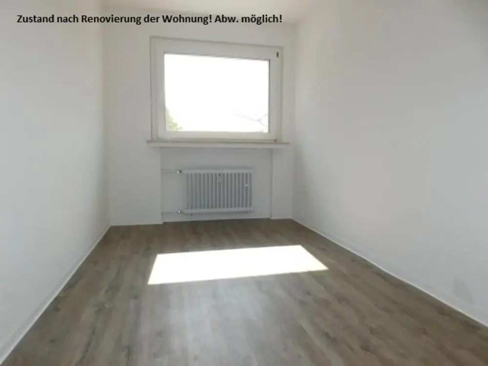Renovated 3-room apartment on the 1st floor ready to move in with balcony and vinyl flooring...