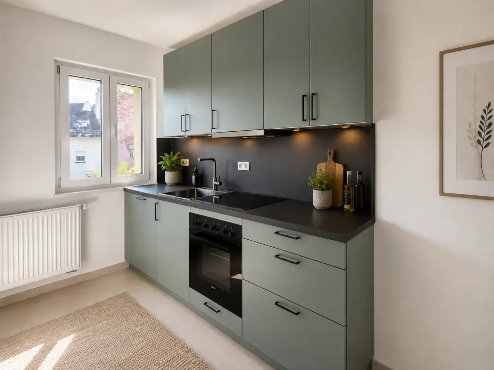 Wohnen mit besonderem Charme, sanierte 2-Zimmer-Wohnung mit Einbauküche