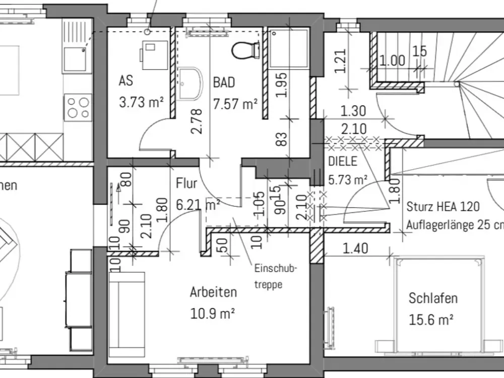Exklusive 3-Raumwohnung, Erstbezug nach Kernsanierung