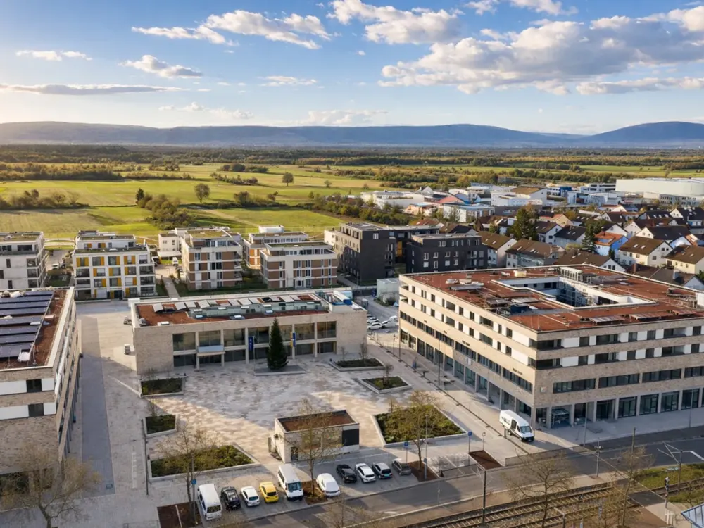 Bright 2-Room New-Build Apartment with Loggia, Fitted Kitchen & Underground Parking Space in Rheinstetten