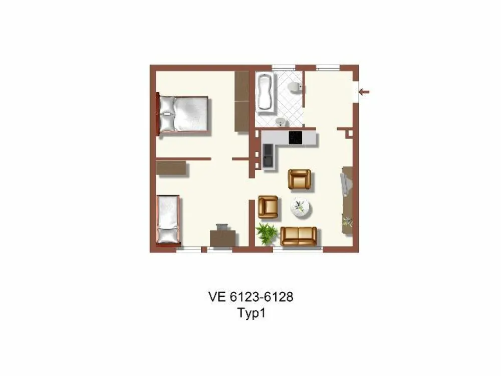 Demnächst frei! 3-Zimmer-Wohnung in Duisburg Huckingen