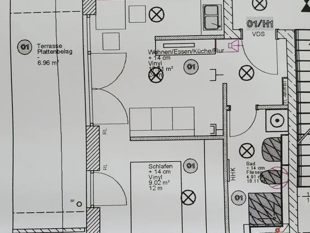 Charmante 1,5-Zi.-Wohnung mit Terrasse in München-Trudering