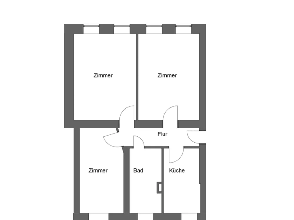 Frisch sanierte 3-Zimmer-Erdgeschosswohnung nahe dem Weißensee