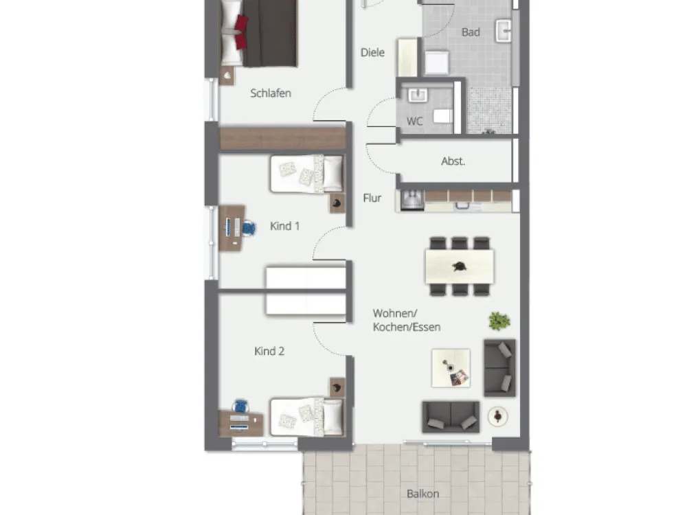 Erstbezug: 4,5-Zimmer Wohnung - FACETTENREICH.SPANNEND.LEBENDIG