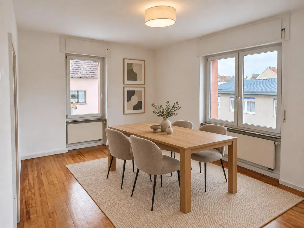 Lichtdurchflutete, sanierte 3-Zimmer-Wohnung mit EBK, Garten & Stellplatzoption zentral in Ettlingen
