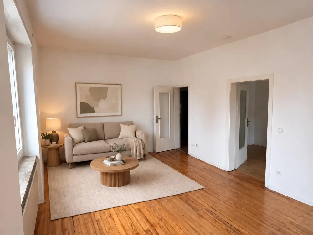 Lichtdurchflutete, sanierte 3-Zimmer-Wohnung mit EBK, Garten & Stellplatzoption zentral in Ettlingen