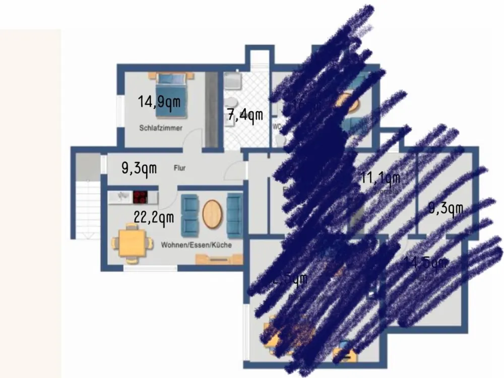 2 Zimmer Wohnung | 60qm