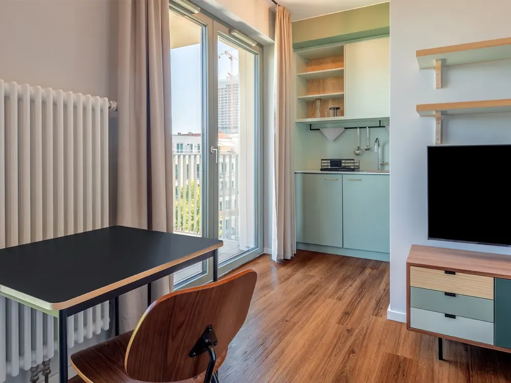 BESICHTIGUNGEN: Mi 9:00 & Fr 16:00 - Moderne unbefristete 1-Zimmer-Wohnung mit Balkon