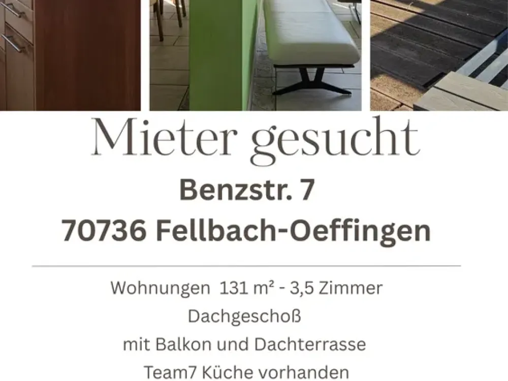 Exklusive 131 m² Penthouse-Wohnung in Fellbach, ideal für ein Paar