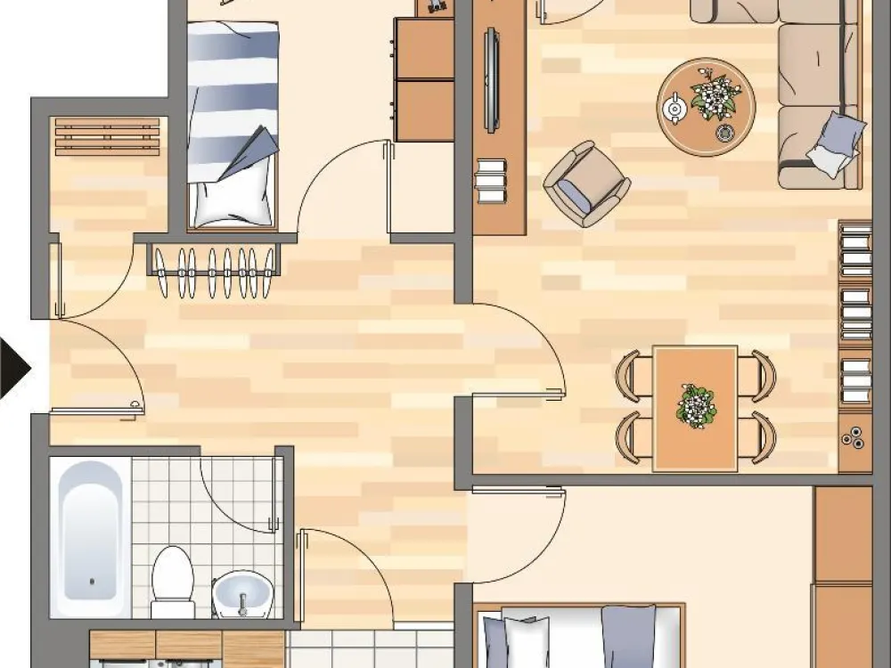 3-Zimmer-Wohnung in Dortmund Hörde (WBS für 3 P. erforderlich!)