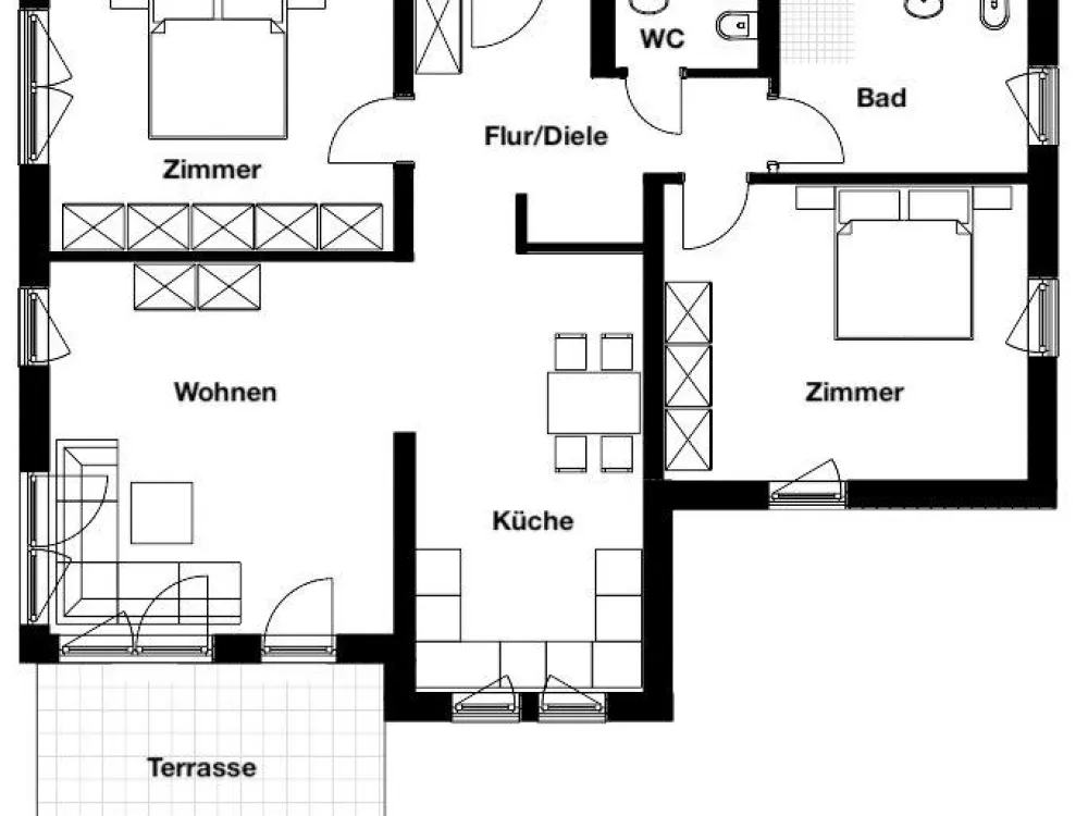 3 Zimmer-Wohnung im Neubau