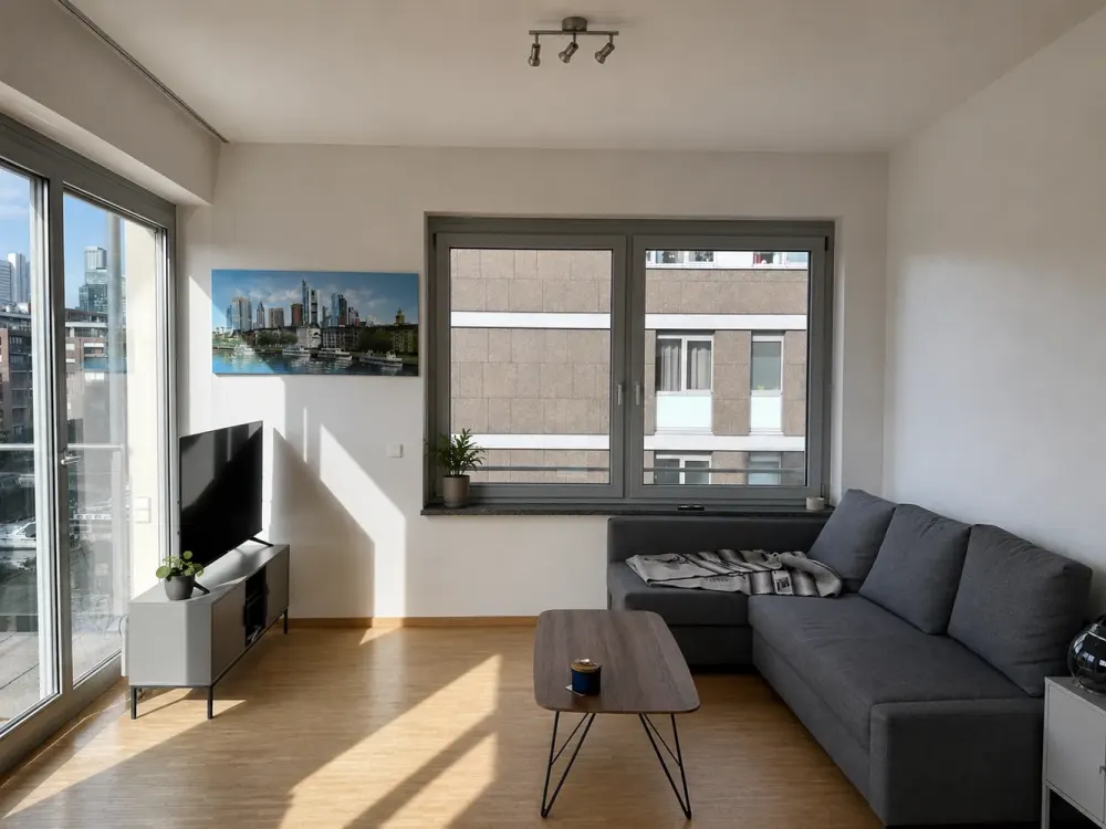 Lichtdurchflutete Wohnung mit Hafenblick