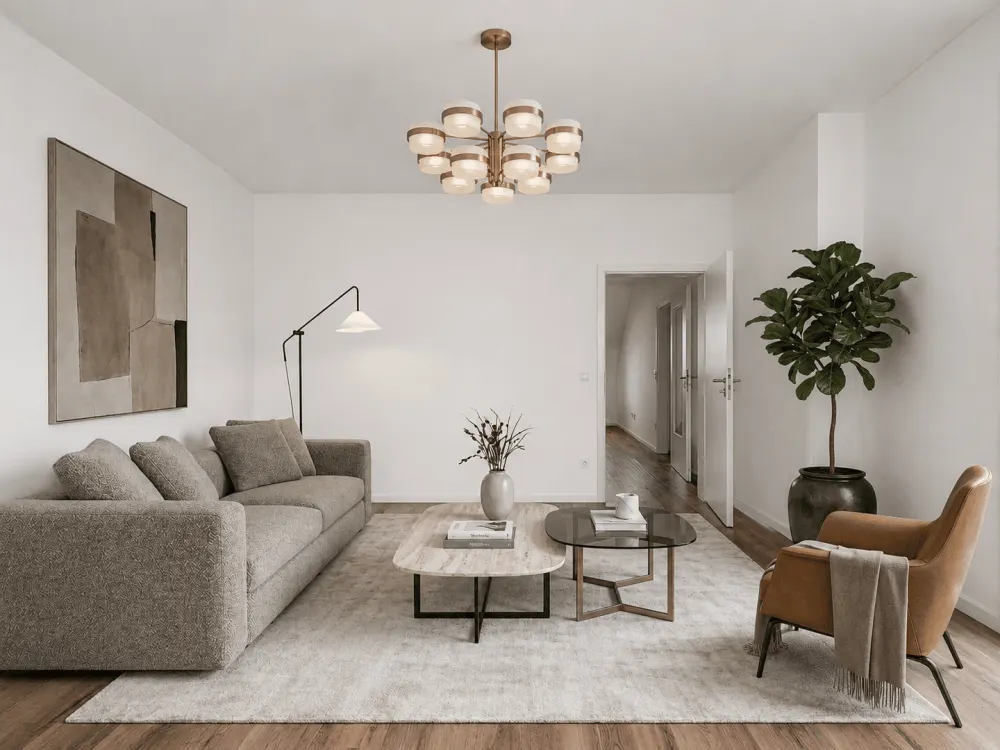 Oberkassel: Helle 2-Zimmer-Wohnung mit Balkon und Einbauküche