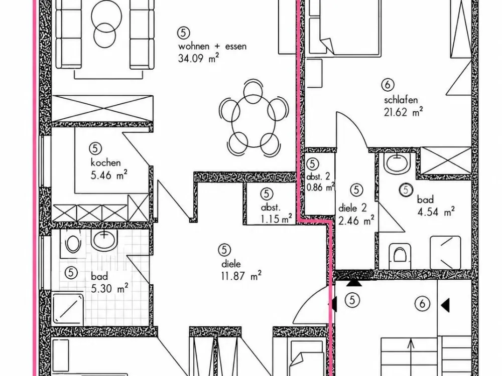 3 ZBK-Wohnung in Top-Lage in PB-Elsen