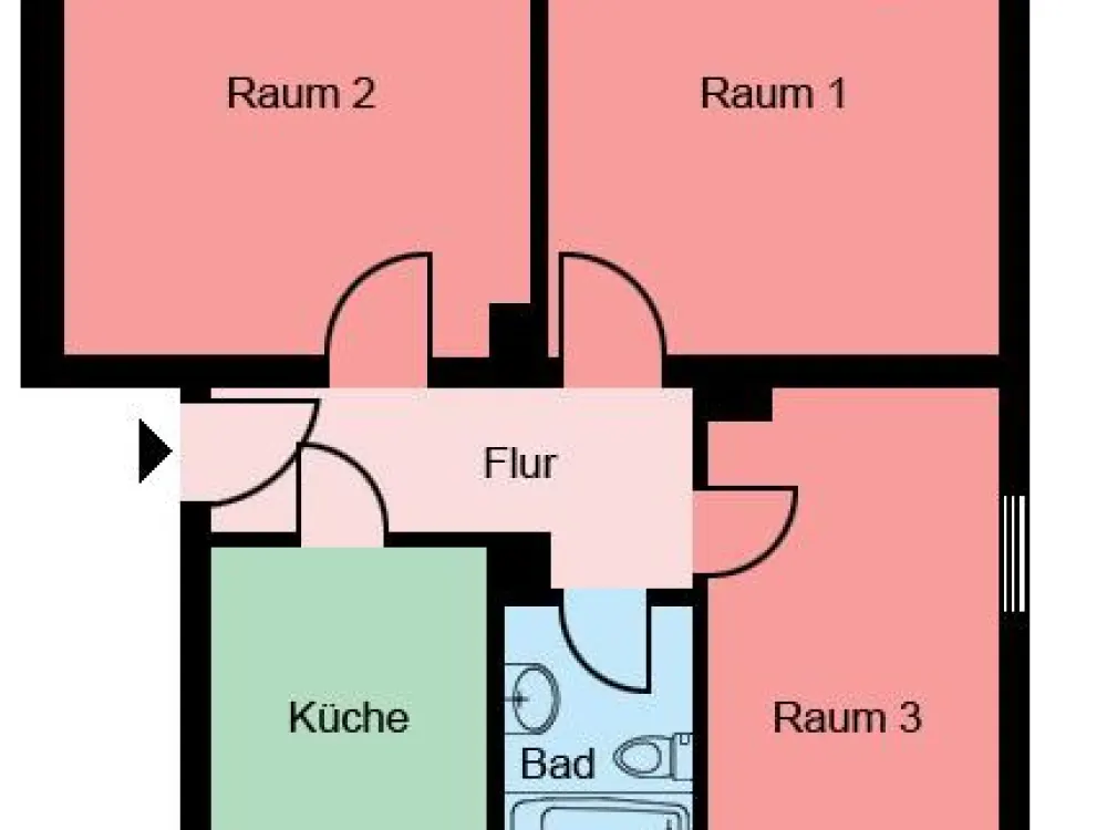 3-Zimmer-Etagenwohnung in Castrop-Rauxel, Vielseitiges Wohnen auf 59,93 m²