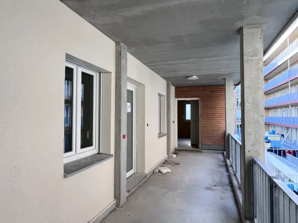 White WBS for 4 persons up to 85 m²: Südvorstadt! 4-room apartments 84.06 m² with balcony, ecological 'wooden house'!
