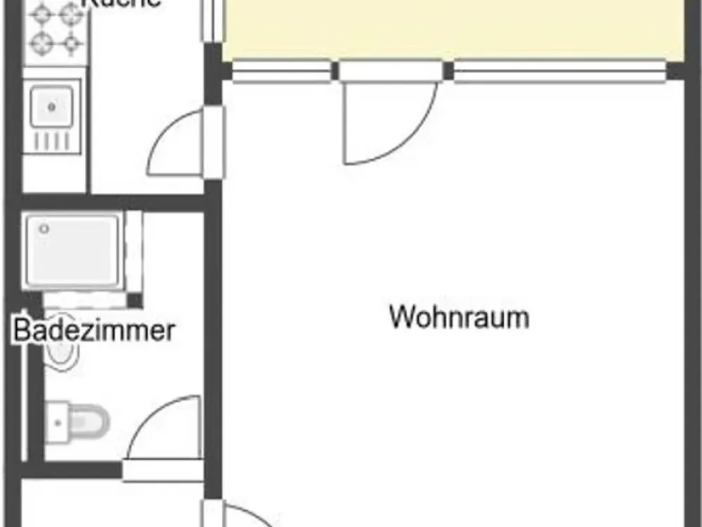 Frisch renovierte 1-Zimmer-Wohnung - Mit Einbauküche, Balkon, Keller und Tiefgarage