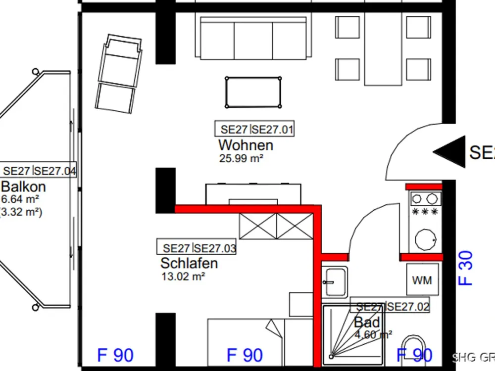 SHG+++ Pflegewohnung - Wohnen Sie im kernsaniertem THE VIEW.