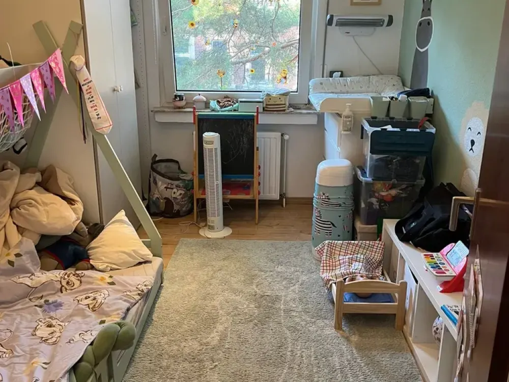 helle 4,5 Z.-Woh. auf zwei Ebenen mit gr. Balkon max 4 Pers.