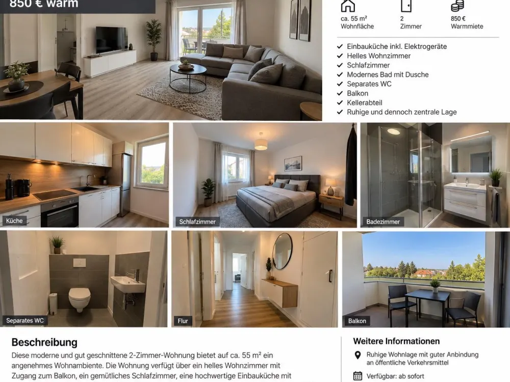 2 Zimmer Wohnung in Düsseldorf