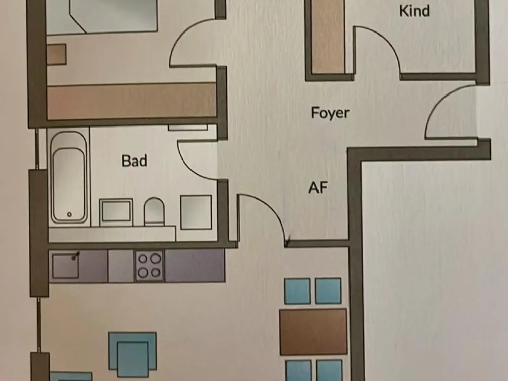 Helle 3-Zimmer Neubauwohnung