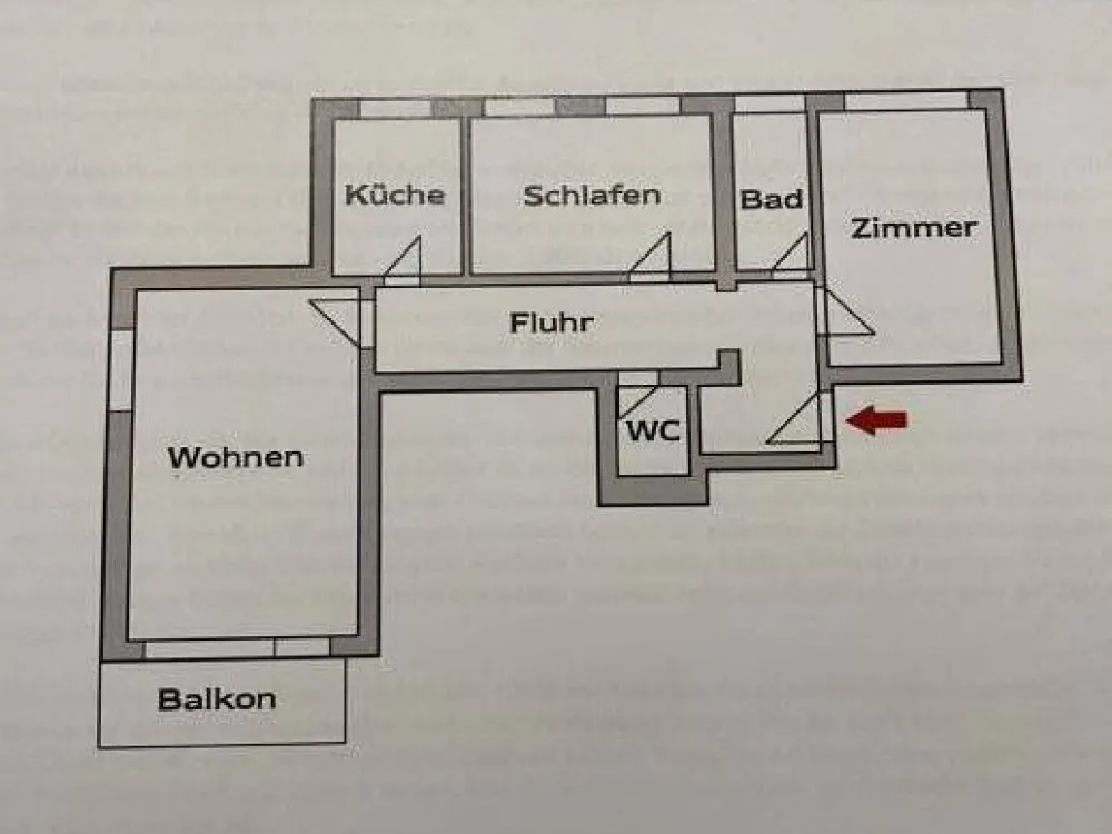 Your new home - 3 rooms on the 6th floor with balcony!