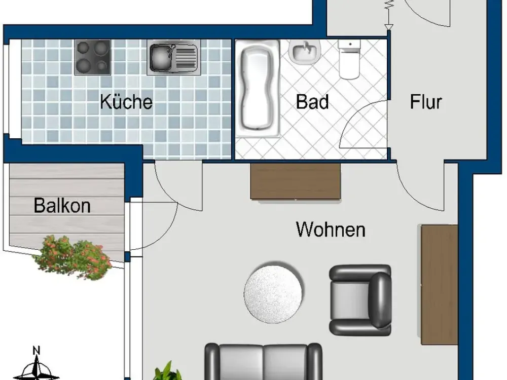 ideale Singlewohnung