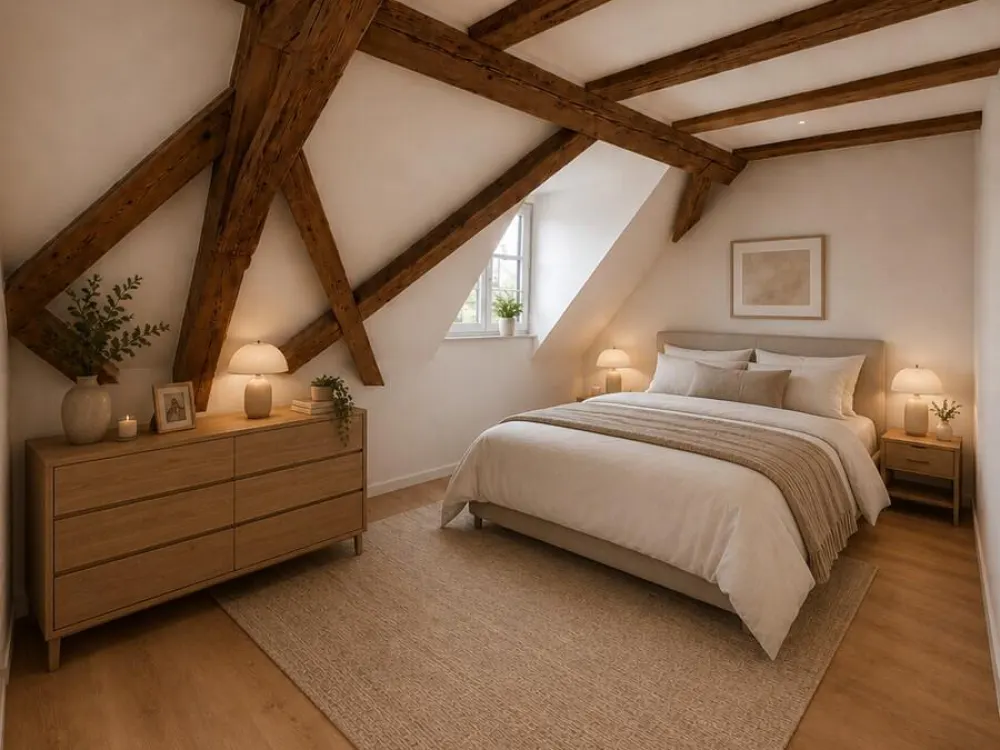 Spacious 3-Room Attic Apartment over 2 Floors