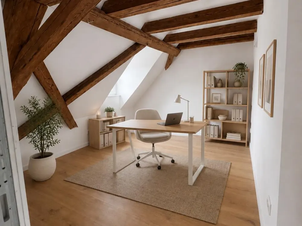 Spacious 3-Room Attic Apartment over 2 Floors