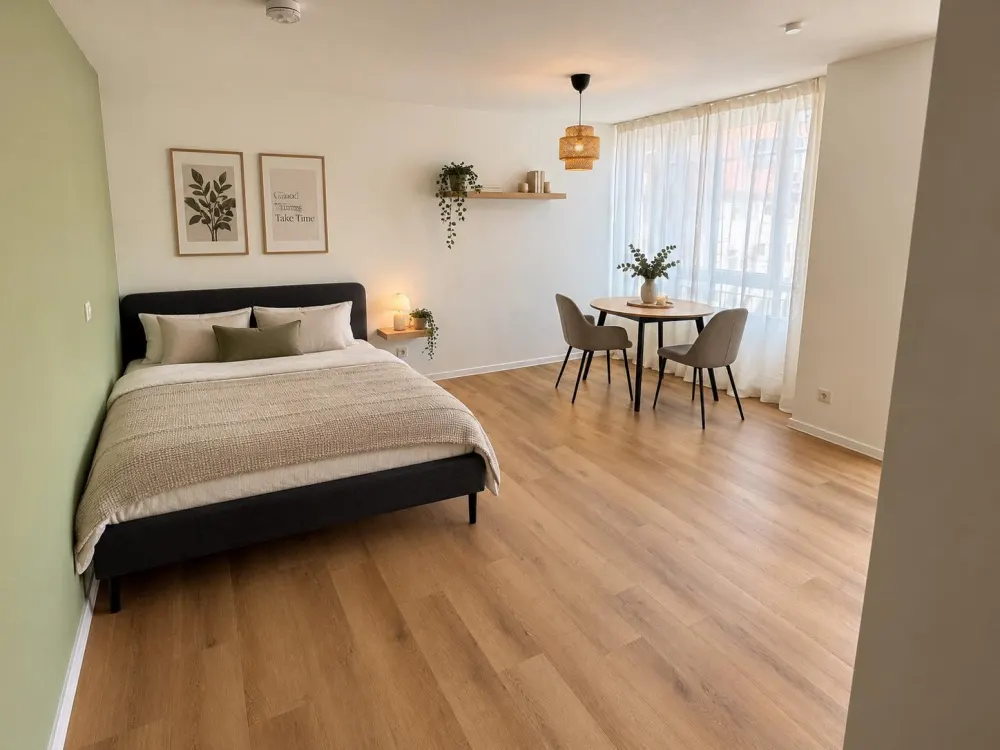 Erstbezug nach Renovierung, möblierte 1-Zimmer-Wohnung