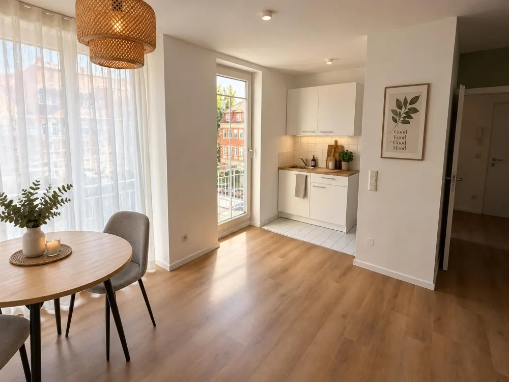 Erstbezug nach Renovierung, möblierte 1-Zimmer-Wohnung