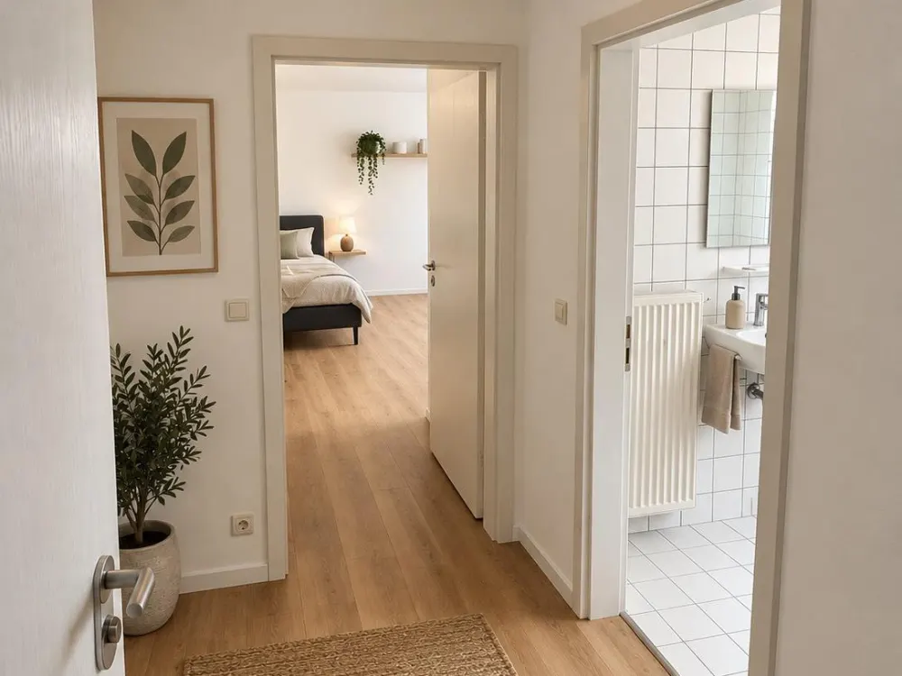 Erstbezug nach Renovierung, möblierte 1-Zimmer-Wohnung